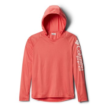 Columbia Ženske Majice S Kapuljačom - Tidal Heather Plus Size Crvene Bijele | HMPC-23958